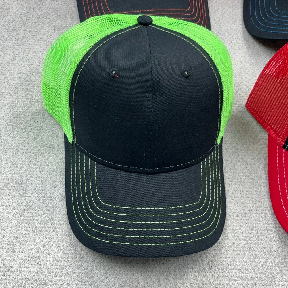 Otto Blank Trucker Hat Lot Cap Snapback Mesh Back Retro Deadstock Mixed Bundle 4